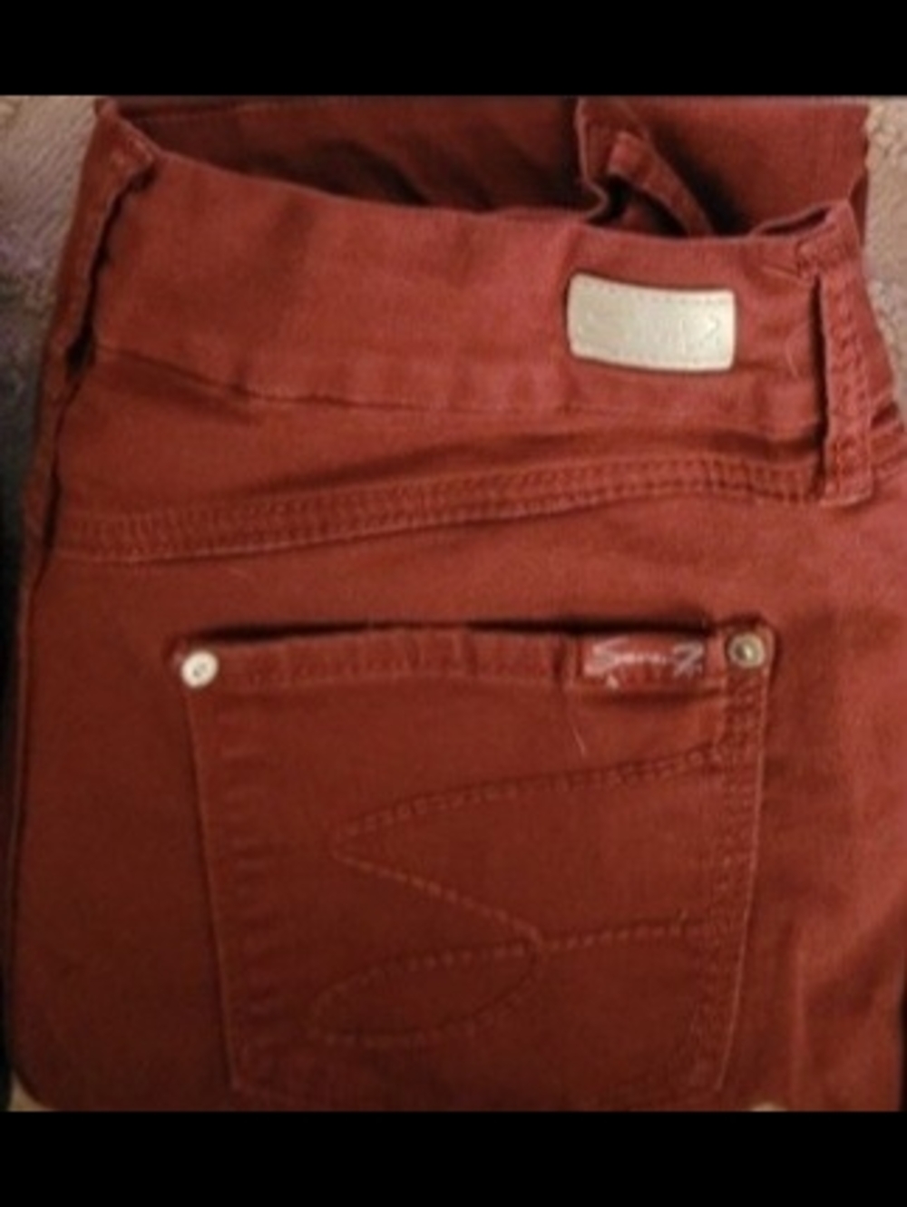 Seven 7 Women’s Rust Red Skinny Jeans Size 10